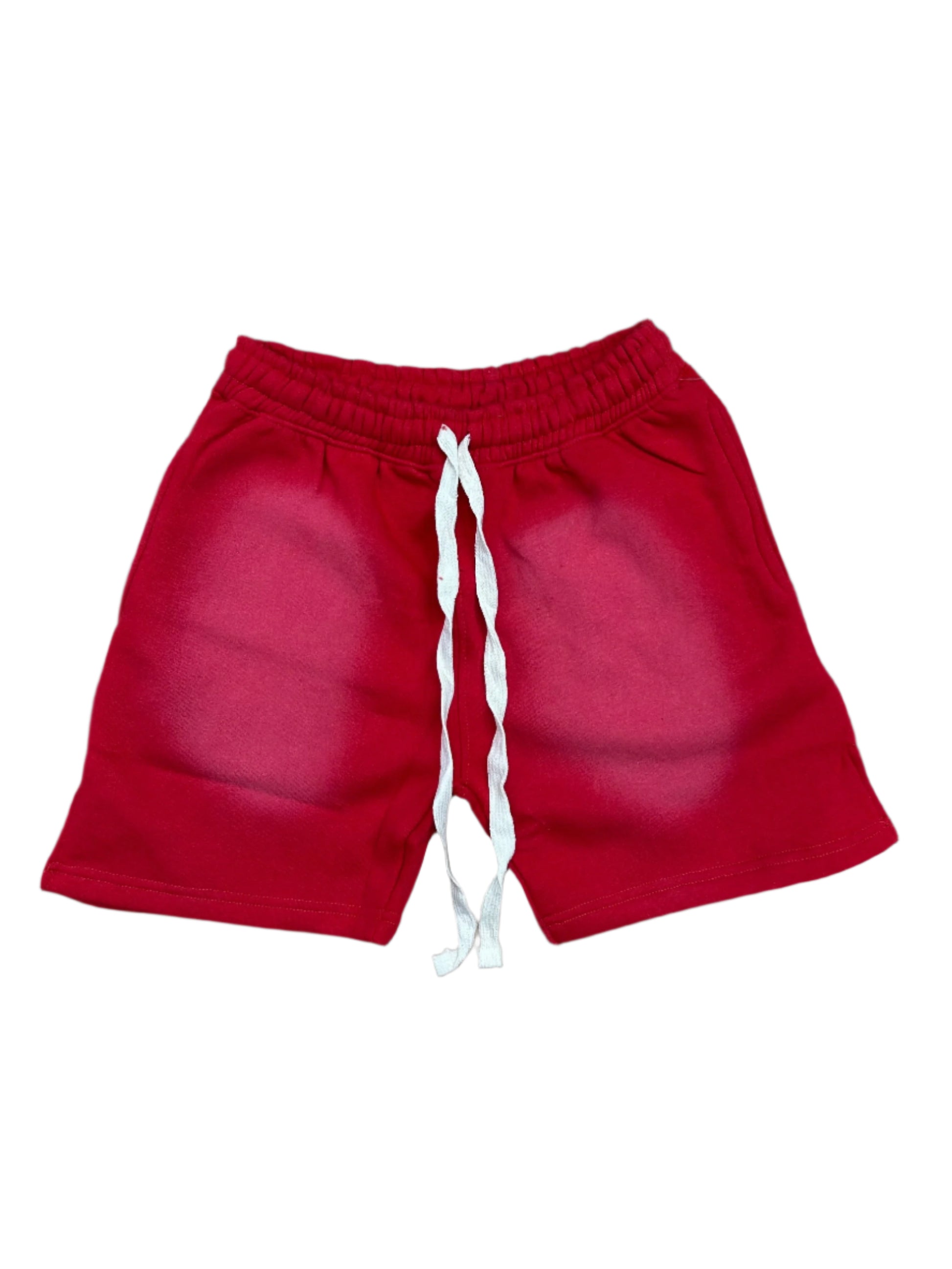 Red Cotton Shorts