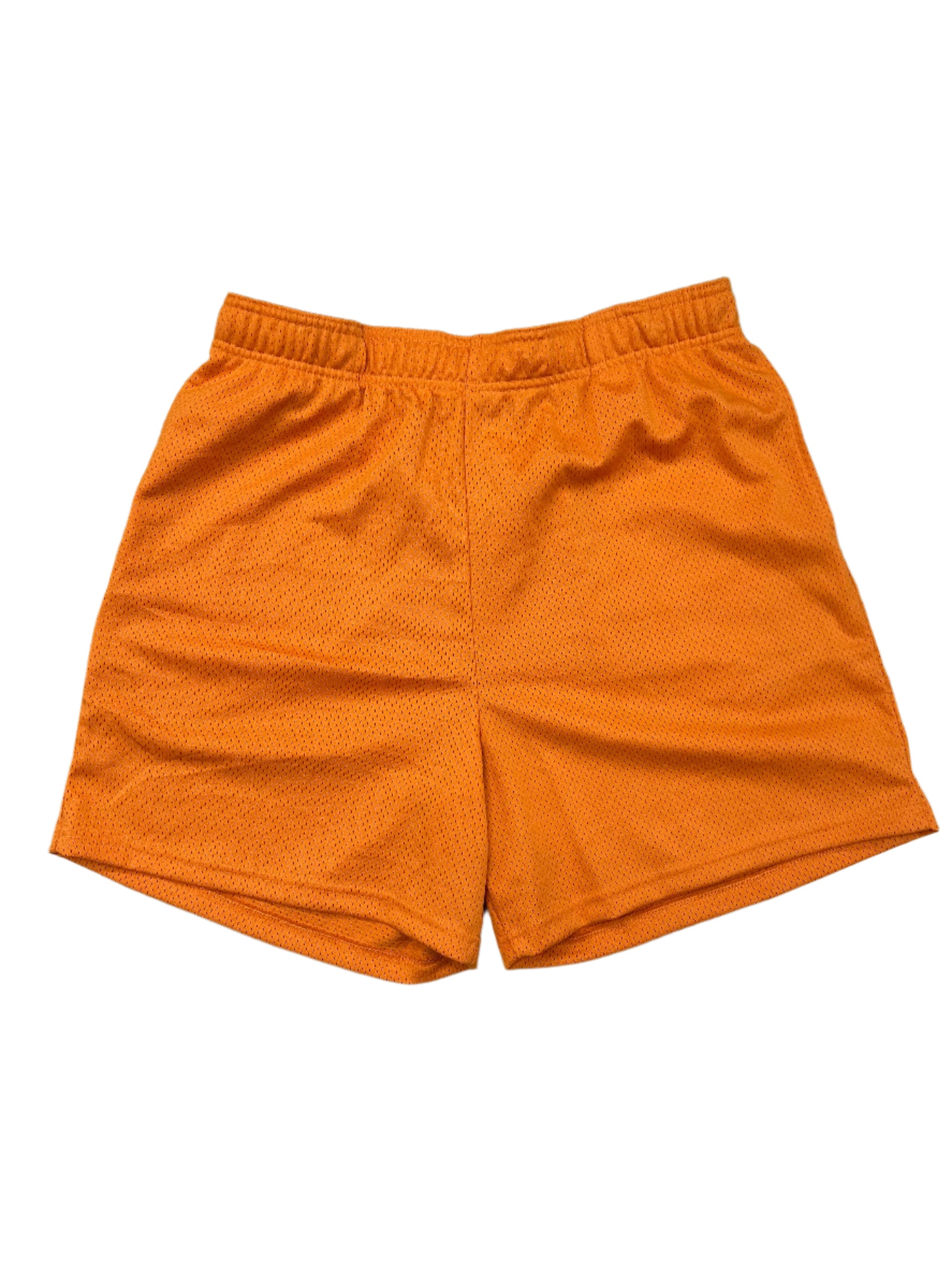Orange Mesh Shorts