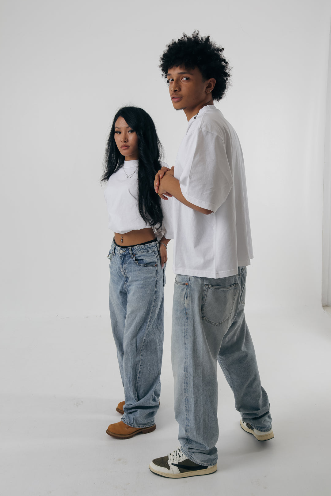 Cre8 Boxy Off Shoulder T-shirts