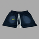 Black Cotton Shorts (S) Code: 71391