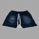Black Cotton Shorts (S) Code: 71392